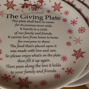 CHRISTMAS THE GIVING PLATE 3